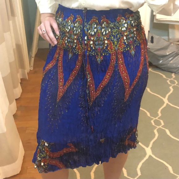 Tropika Jewel-Toned Accordion Skirt - Picture 9 of 15
